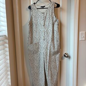 Black and White Polka Dot Jumpsuit
